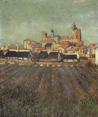 Vincent Van Gogh View of Saintes-Maries (nn04) Germany oil painting art
